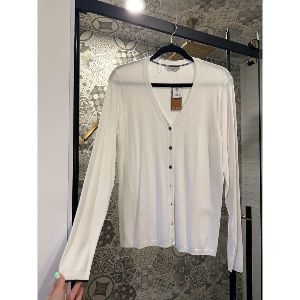 Denver Hayes White Cardigan